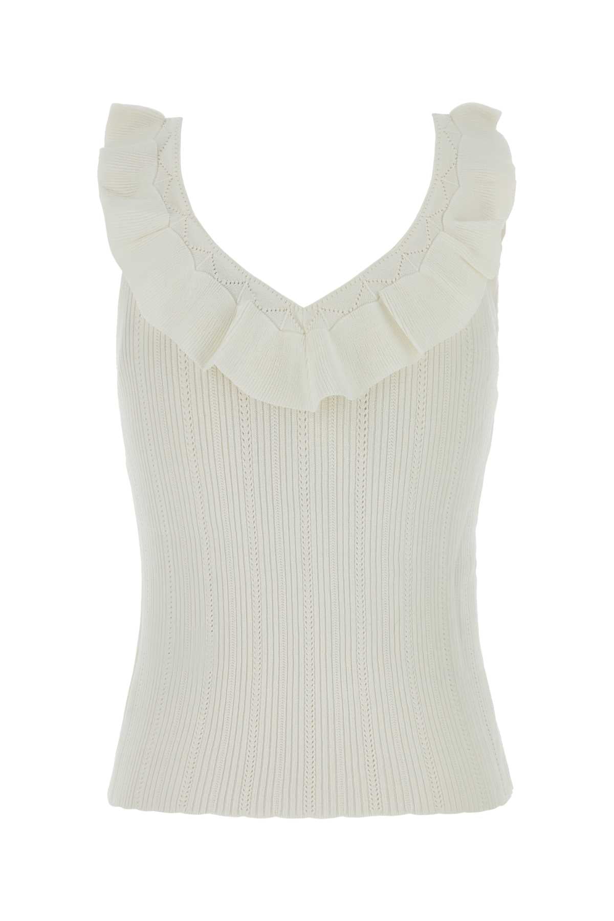 Blumarine Women White Knit Top