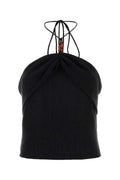 Magda Butrym Women Black Stretch Jersey Top