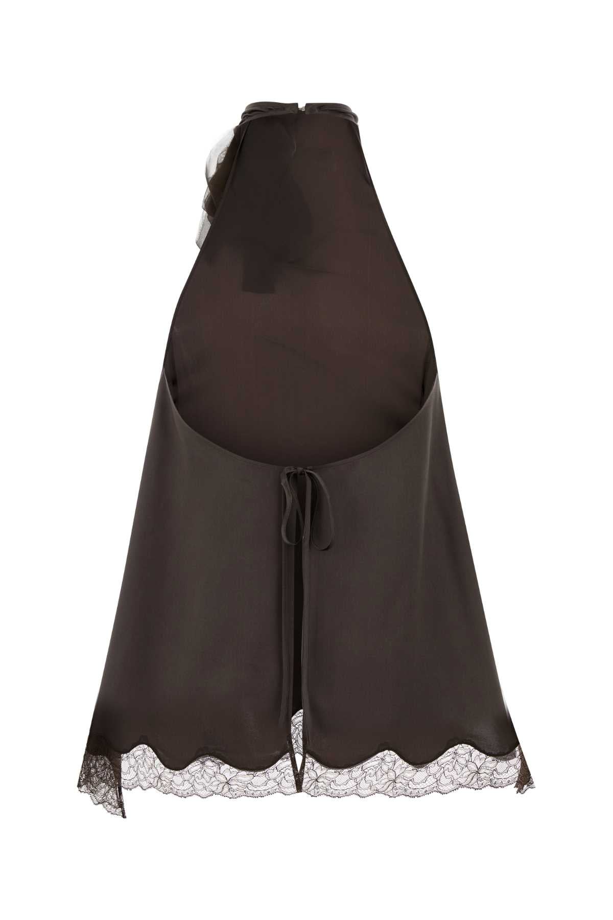 Magda Butrym Women Chocolate Satin Top