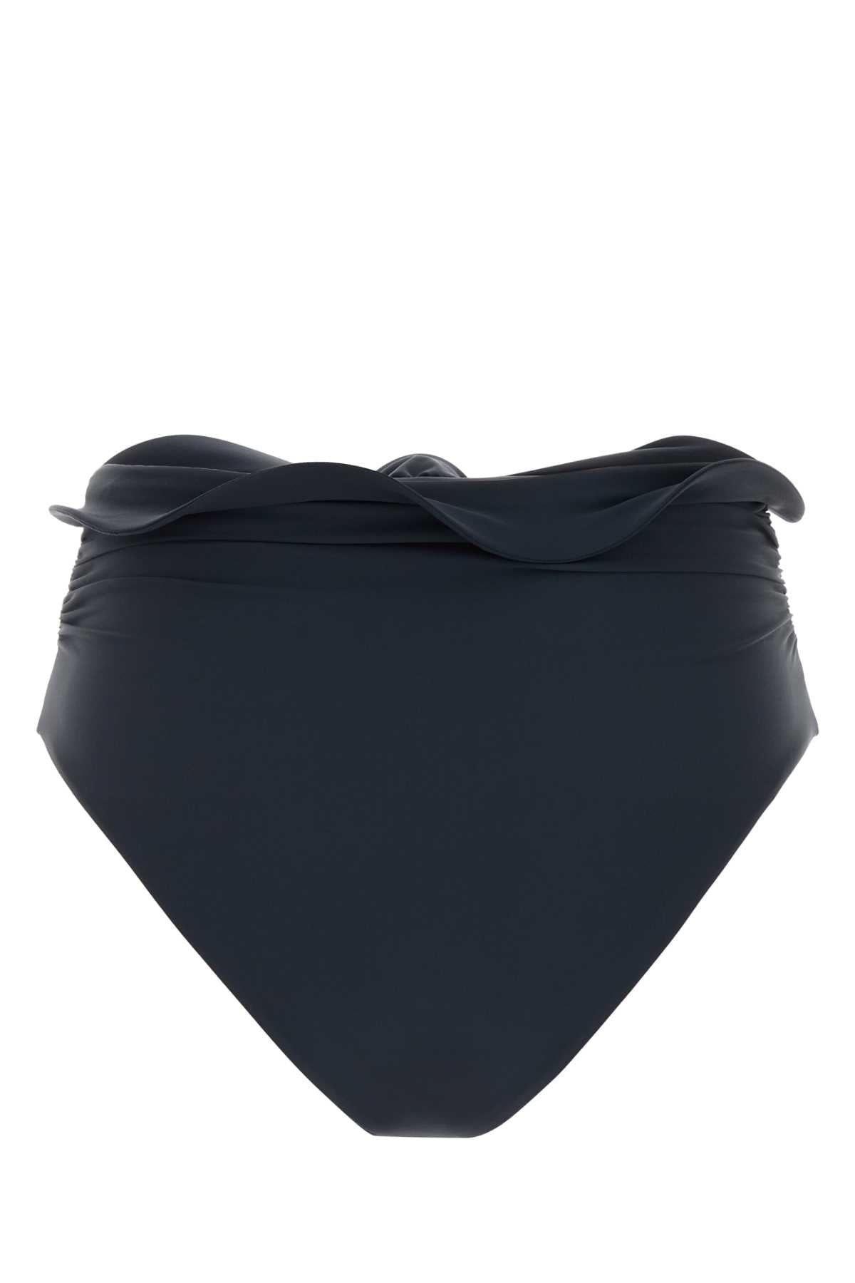 Magda Butrym Women Denim Blue Stretch Nylon Bikini Bottom