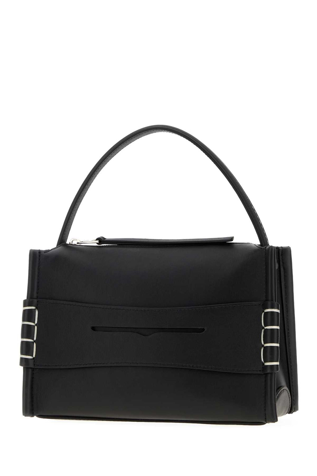 Jw Anderson Women Black Leather Small Loafer Handbag