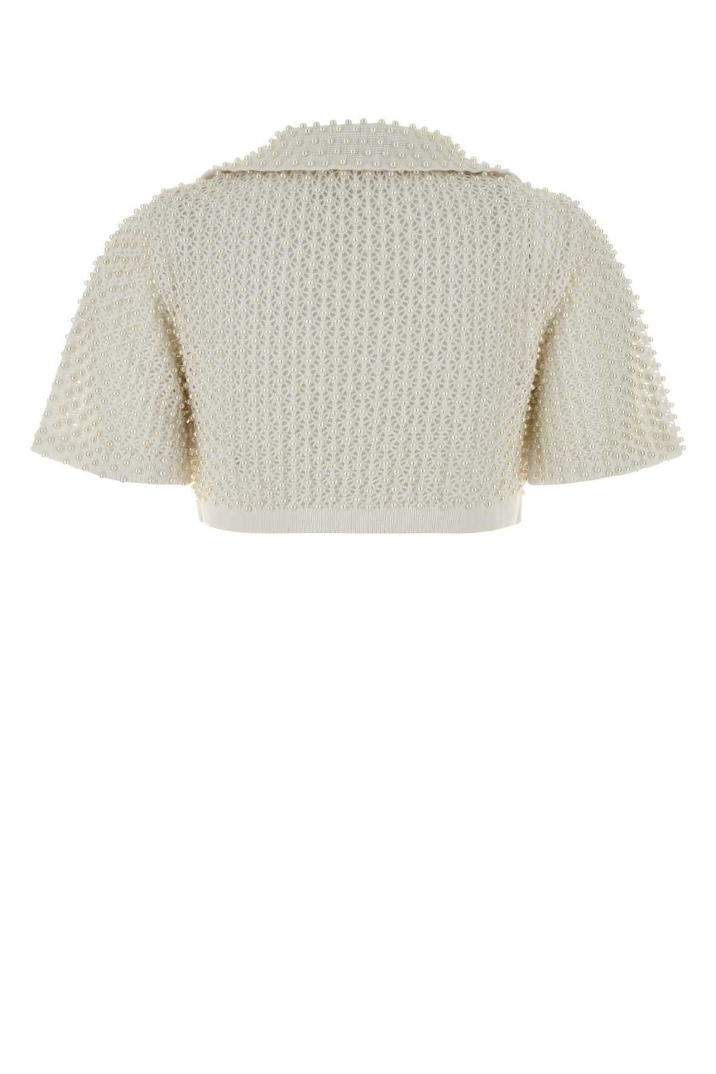 Giuseppe Di Morabito Women White Crochet Polo Shirt