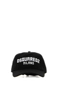 Dsquared Men Black Cotton Baseball Cap