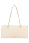 Jil Sander Women Ivory Leather Tangle Tent Shoulder Bag
