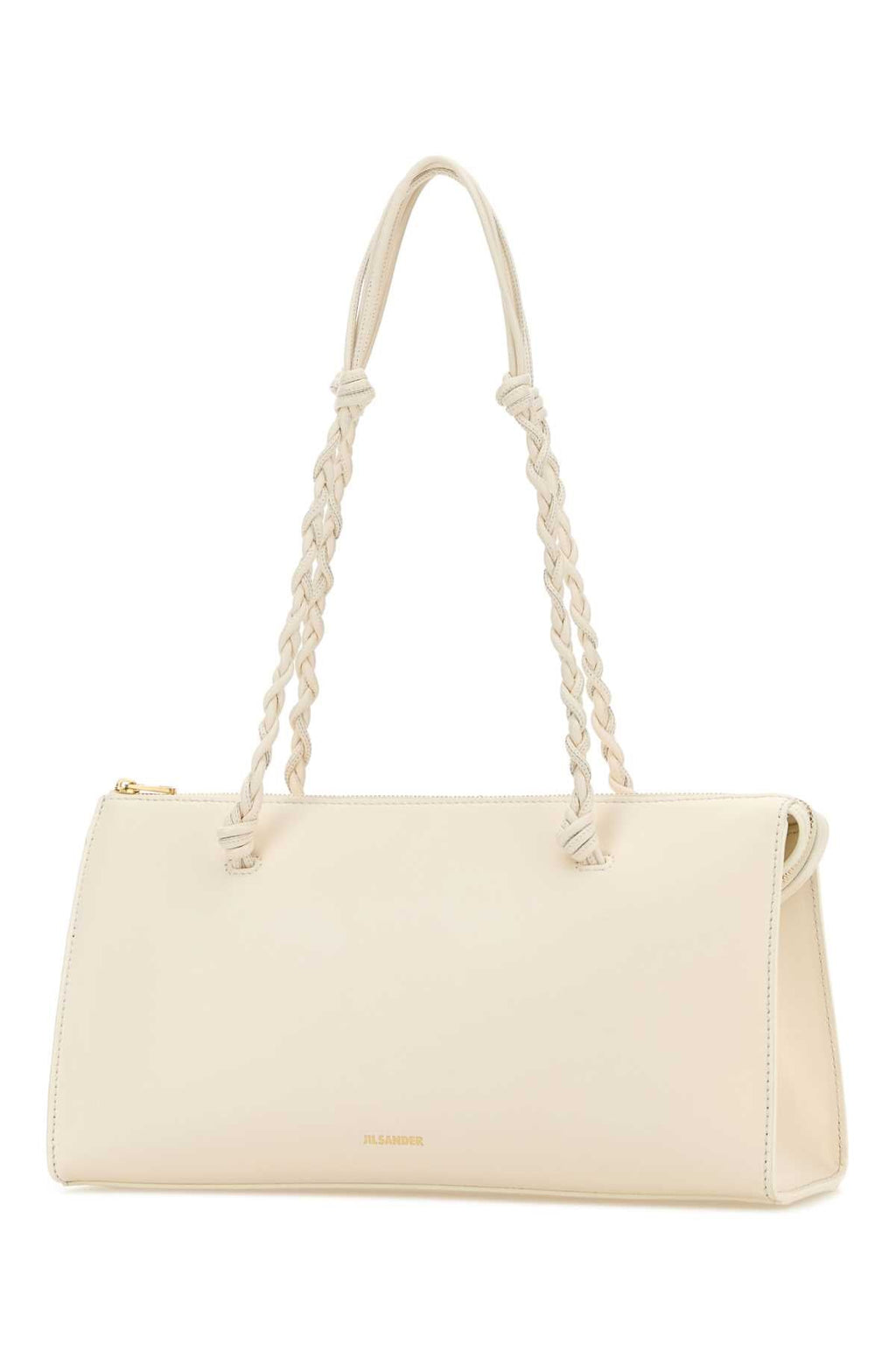 Jil Sander Women Ivory Leather Tangle Tent Shoulder Bag