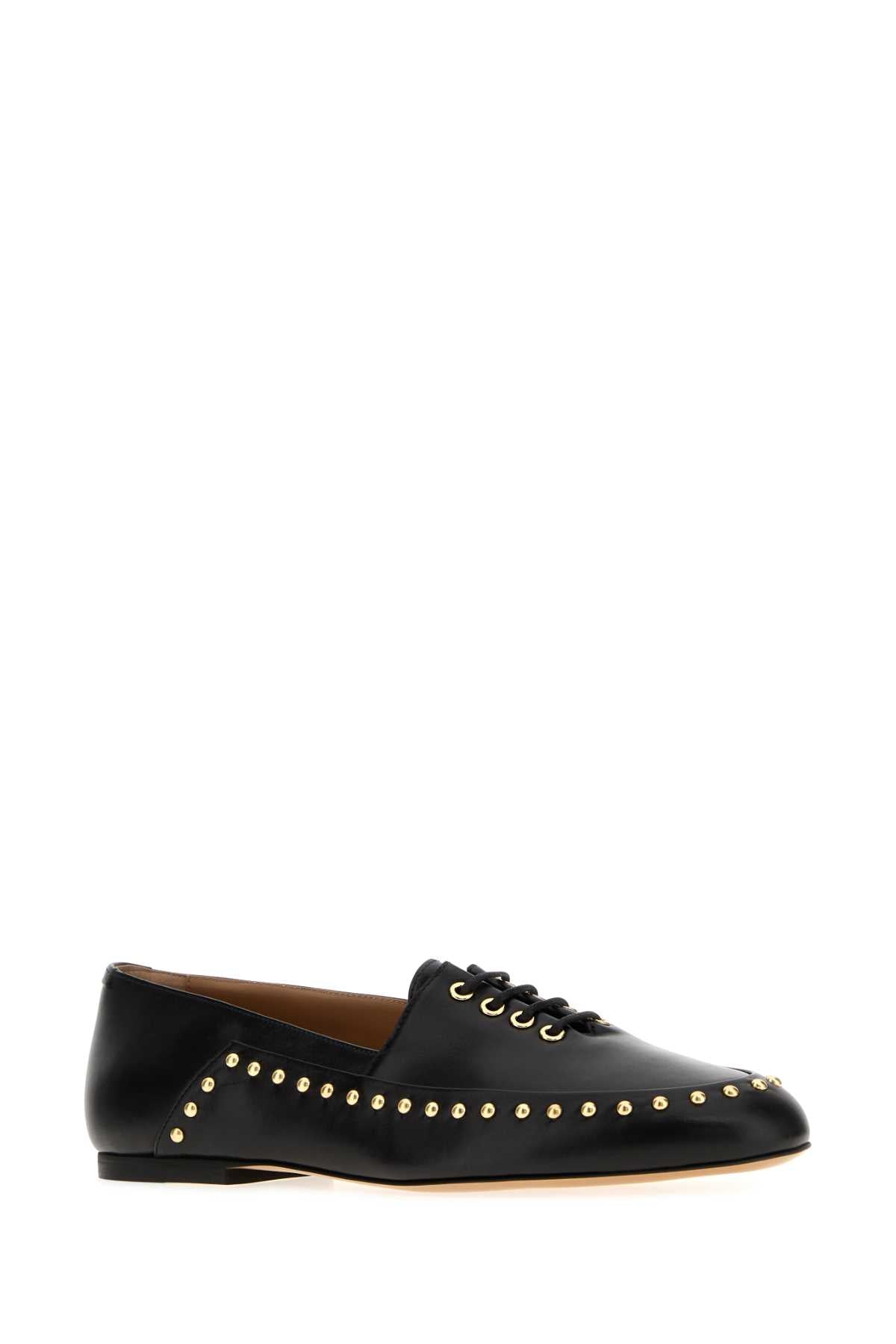 Jil Sander Women Black Leather Elyss Ballerinas