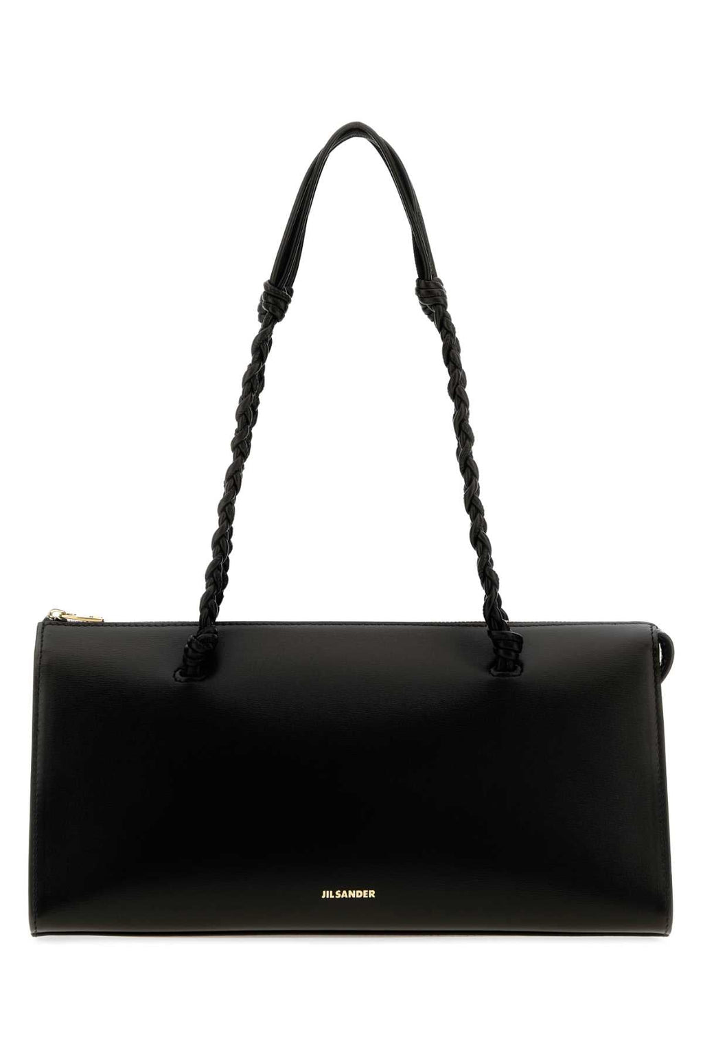 Jil Sander Women Black Leather Tangle Tent Shoulder Bag