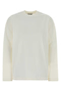 Jil Sander Women White Cotton T-Shirt