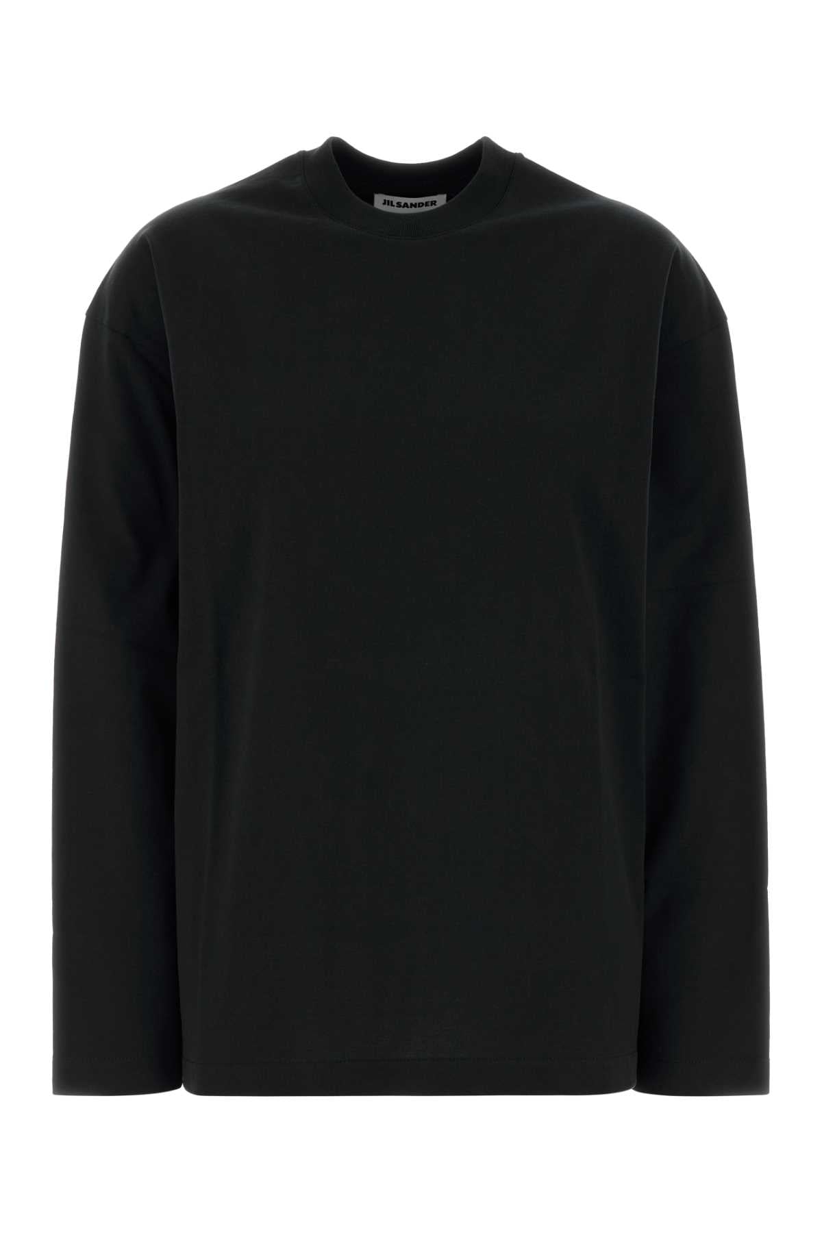 Jil Sander Women Black Cotton T-Shirt