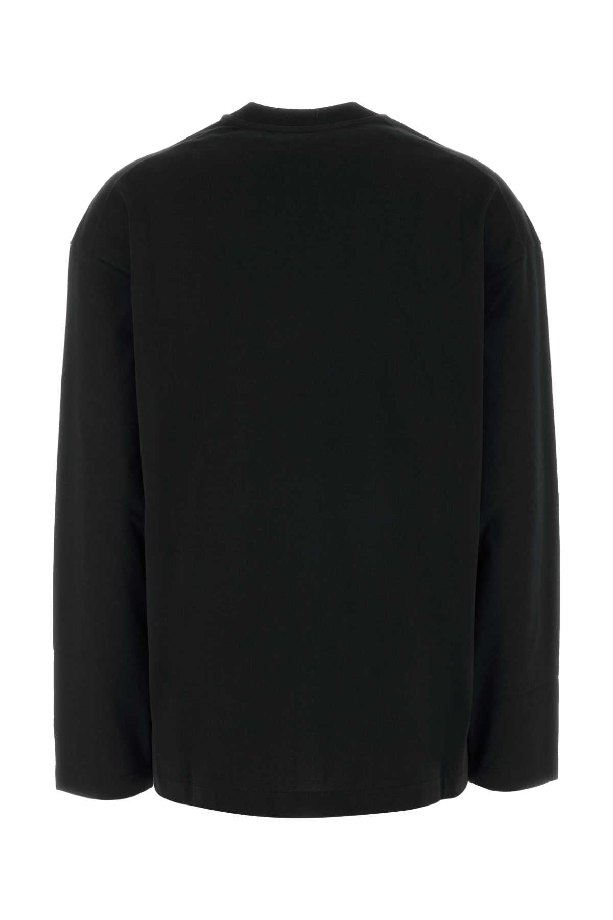 Jil Sander Women Black Cotton T-Shirt