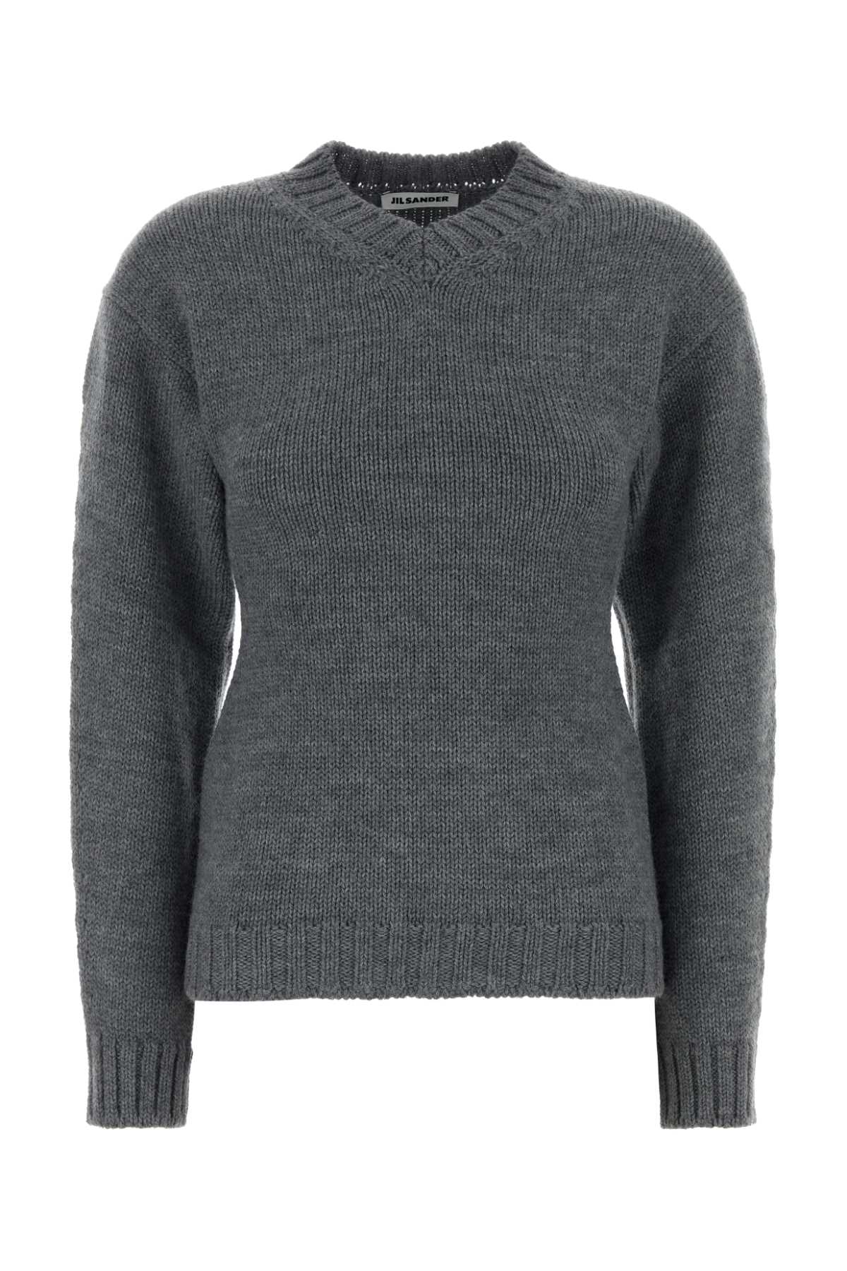 Jil Sander Women Grey Wool Sweater