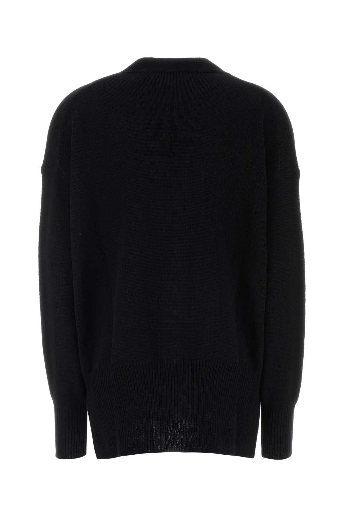 Jil Sander Women Black Cashmere Oversize Cardigan