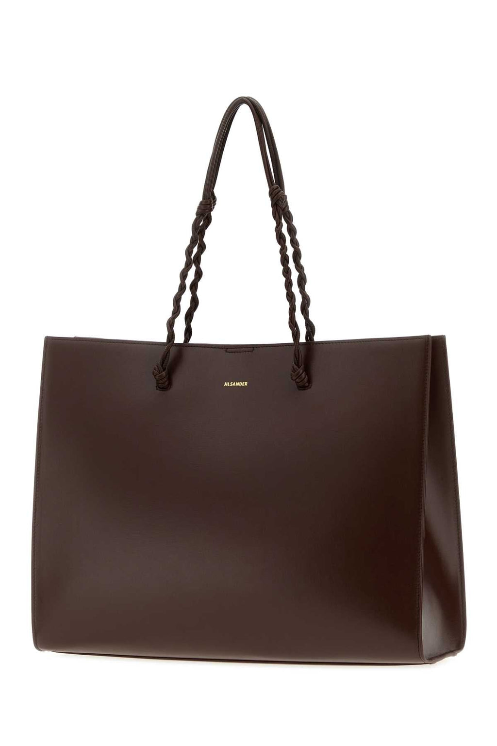 Jil Sander Women Chocolate Leather Tangle Shopping Bag