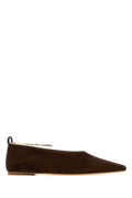 Jil Sander Women Brown Suede Ring Ballerinas