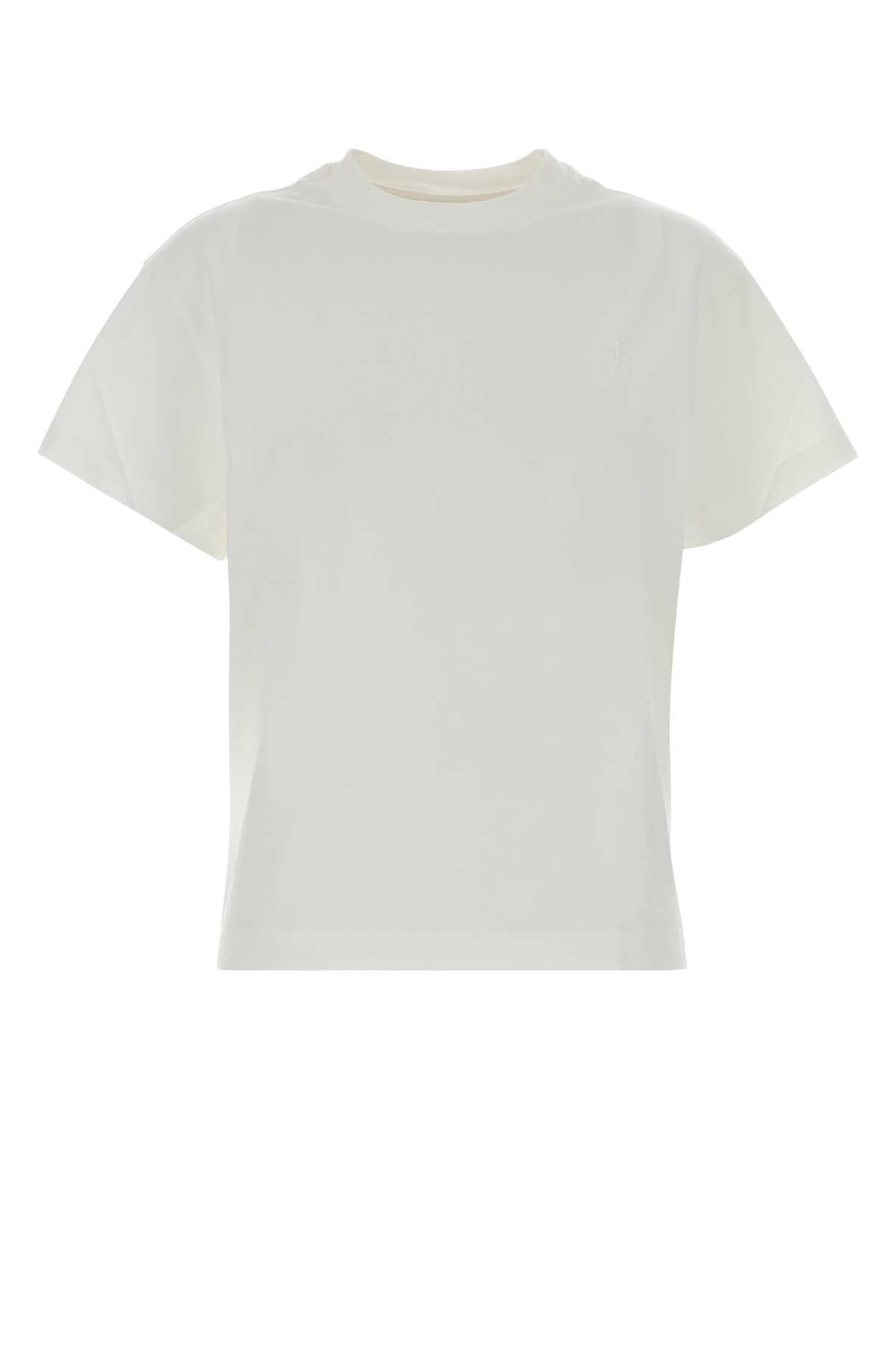 Jil Sander Women White Cotton T-Shirt Set