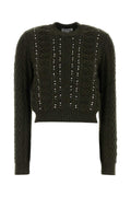 Jil Sander Women Dark Green Wool Sweater