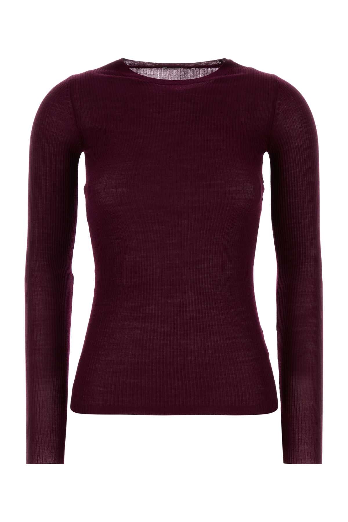 Jil Sander Women Plum Wool Sweater