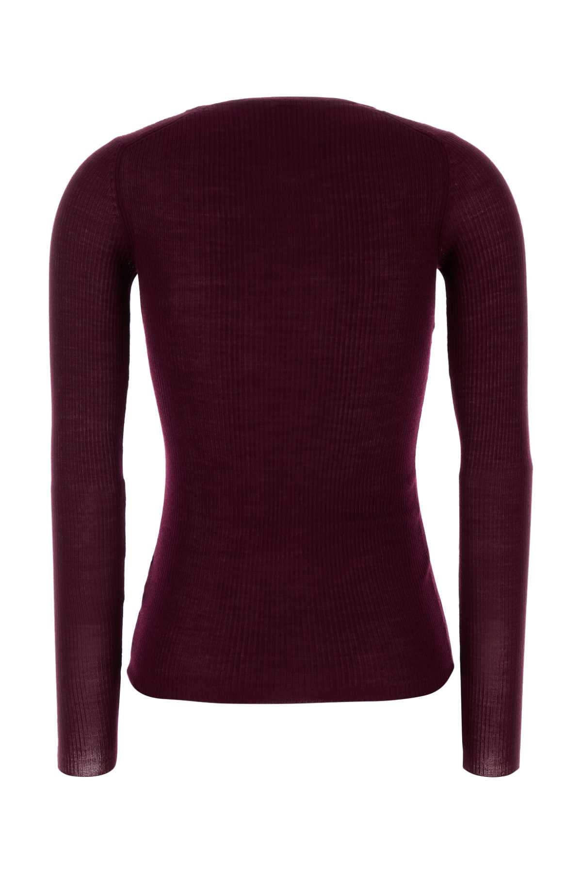 Jil Sander Women Plum Wool Sweater