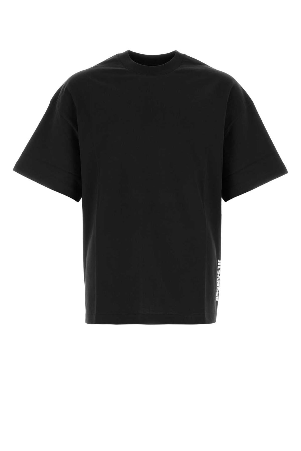 Jil Sander Men Black Cotton T-Shirt