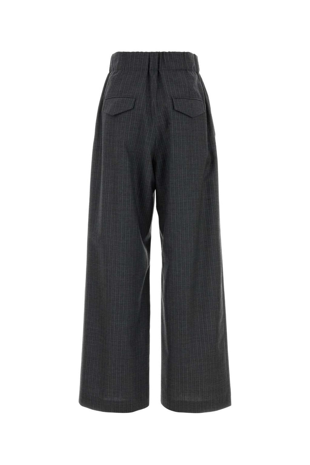 Jil Sander Women Embroidered Wool Wide-Leg Pant
