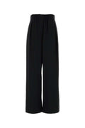 Jil Sander Women Black Crepe Wide-Leg Pant
