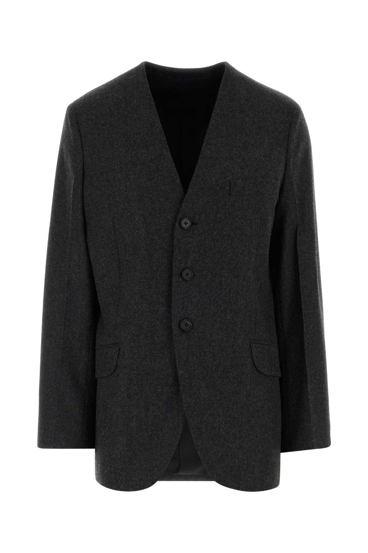 Jil Sander Women Charcoal Wool Blazer