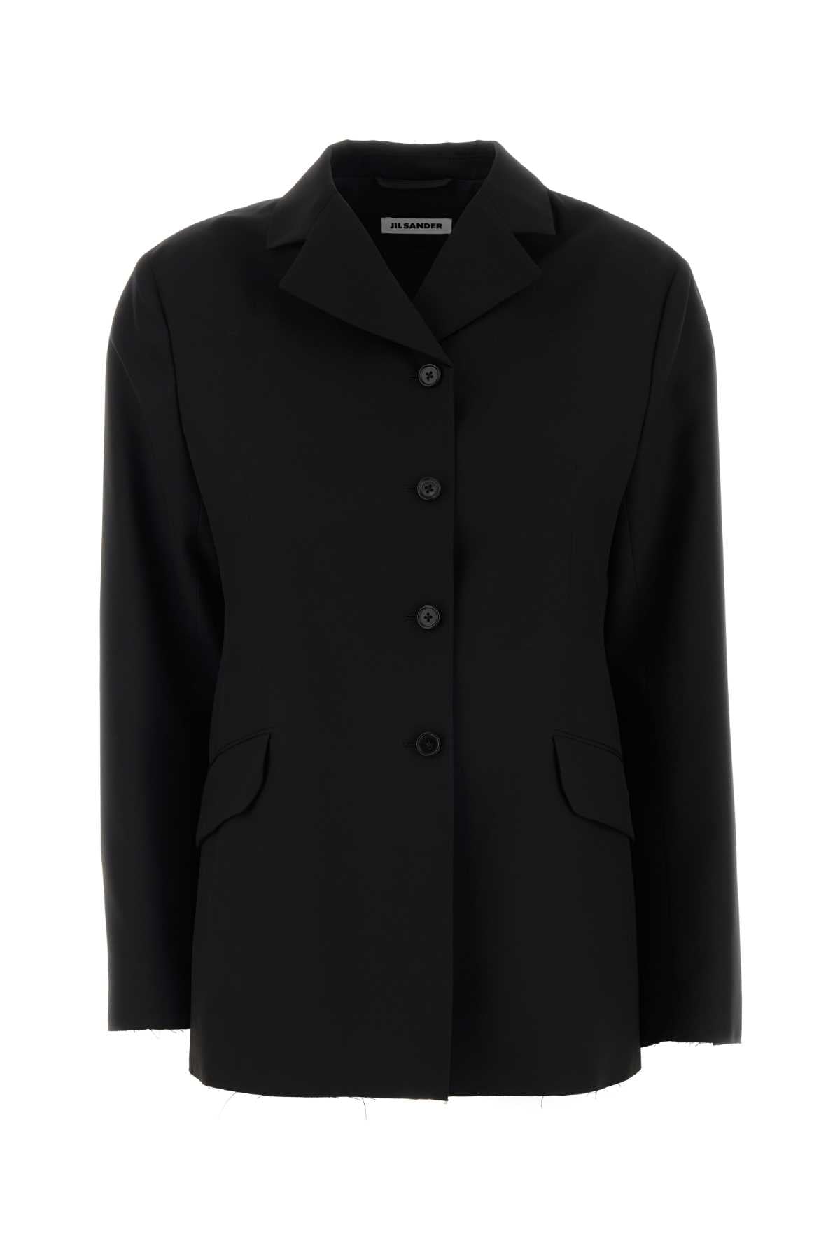 Jil Sander Women Black Wool Blazer