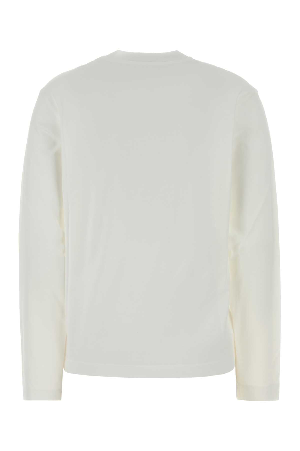 Jil Sander Women White Cotton T-Shirt