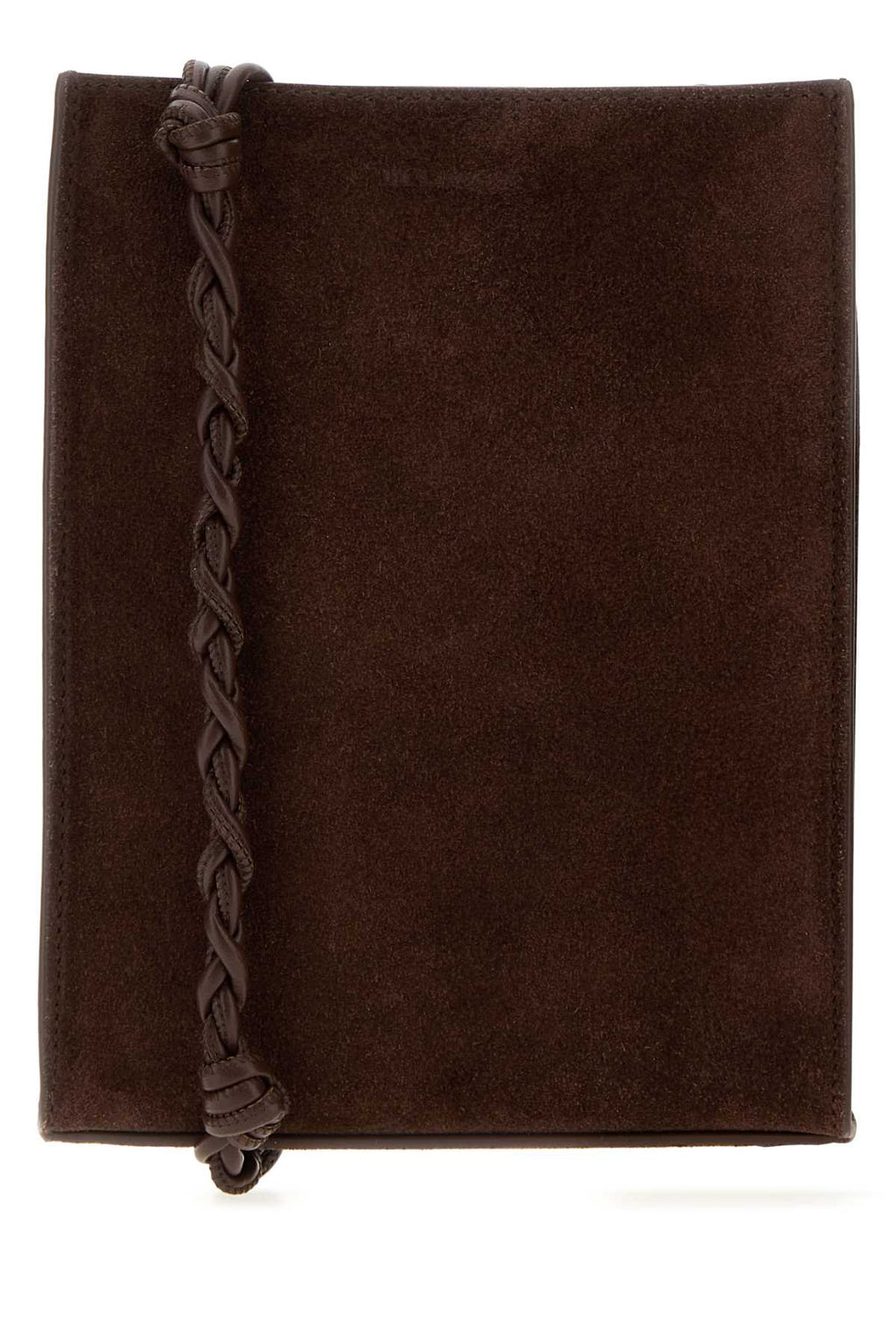 Jil Sander Men Brown Suede Small Tangle Shoulder Bag