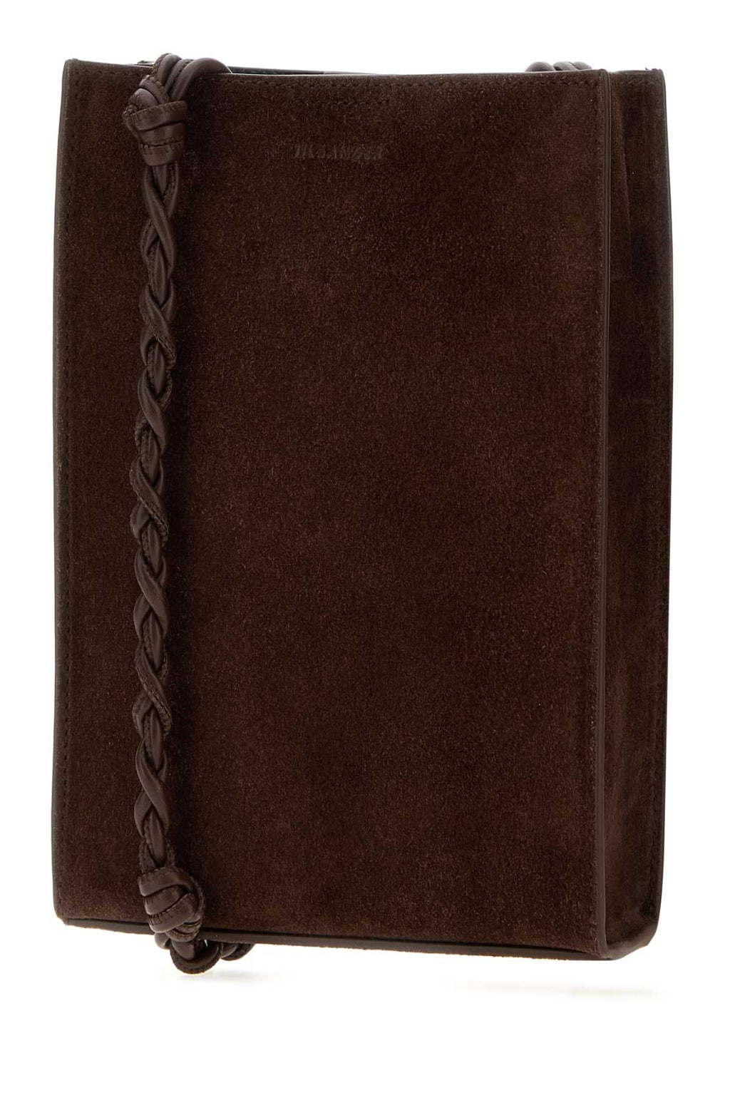 Jil Sander Men Brown Suede Small Tangle Shoulder Bag