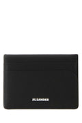 Jil Sander Men Black Leather Card Holder