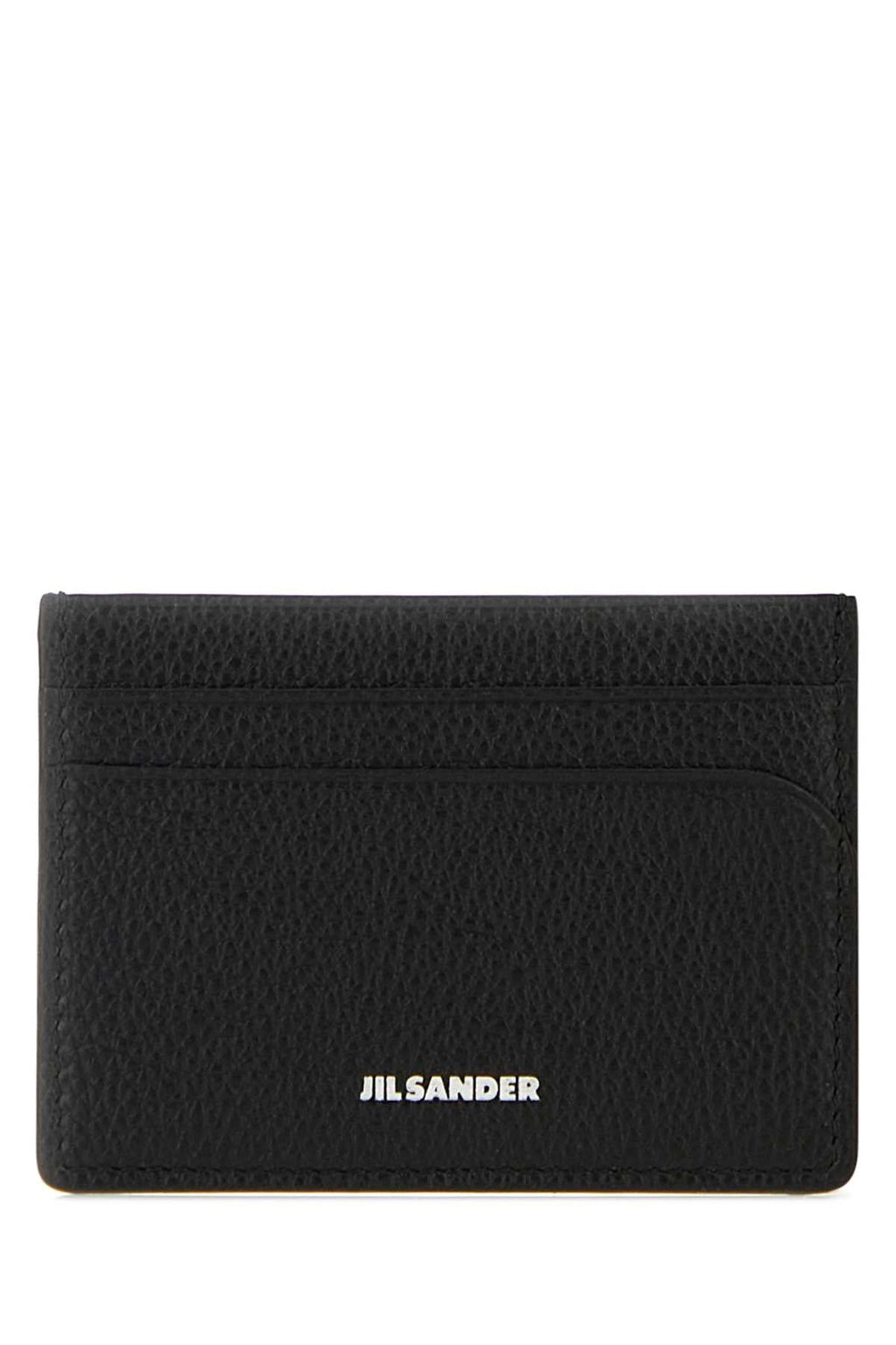 Jil Sander Men Black Leather Card Holder