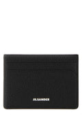 Jil Sander Men Black Leather Card Holder