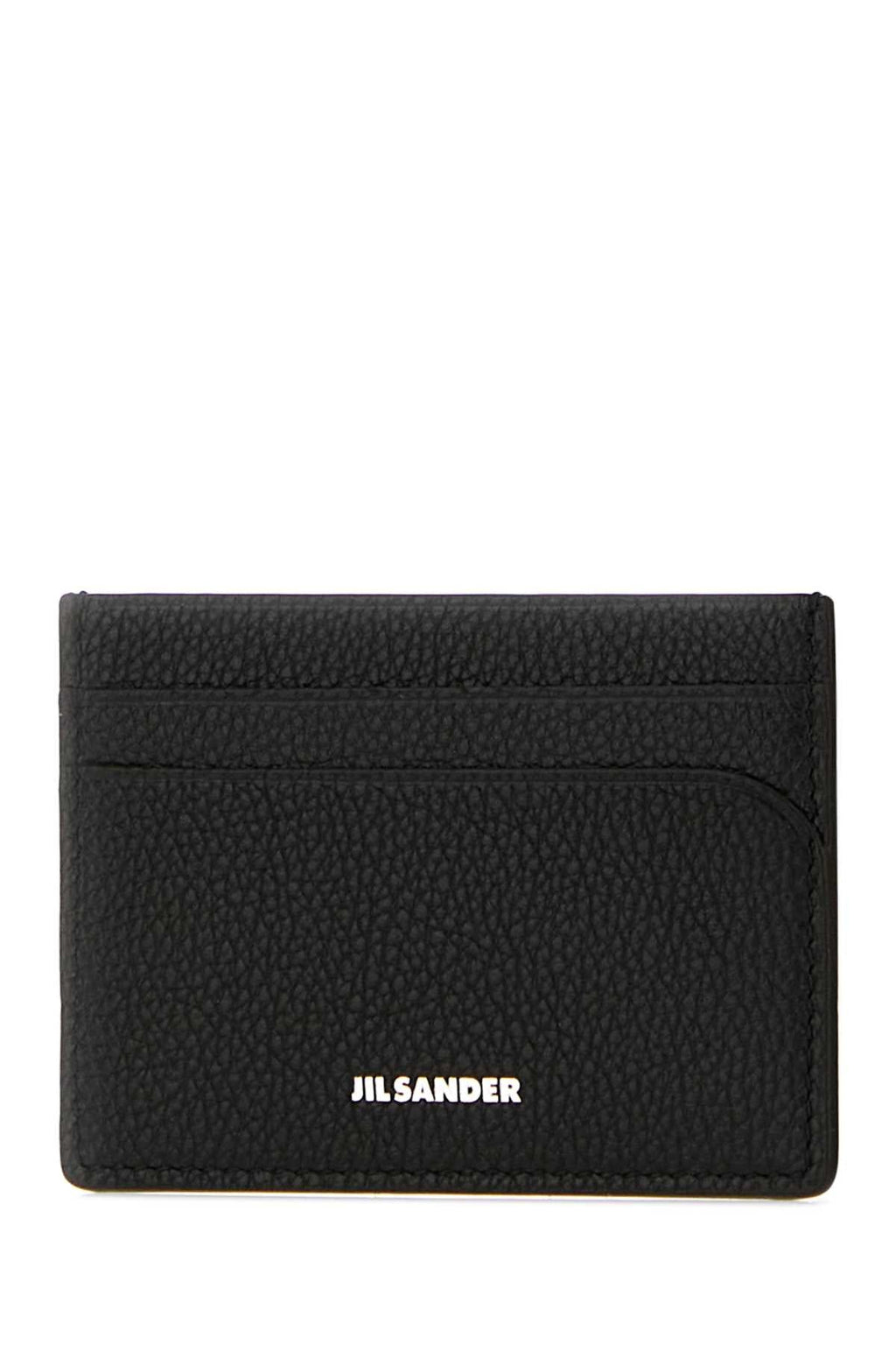 Jil Sander Men Black Leather Card Holder