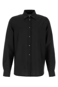 Jil Sander Men Black Wool Blend Shirt