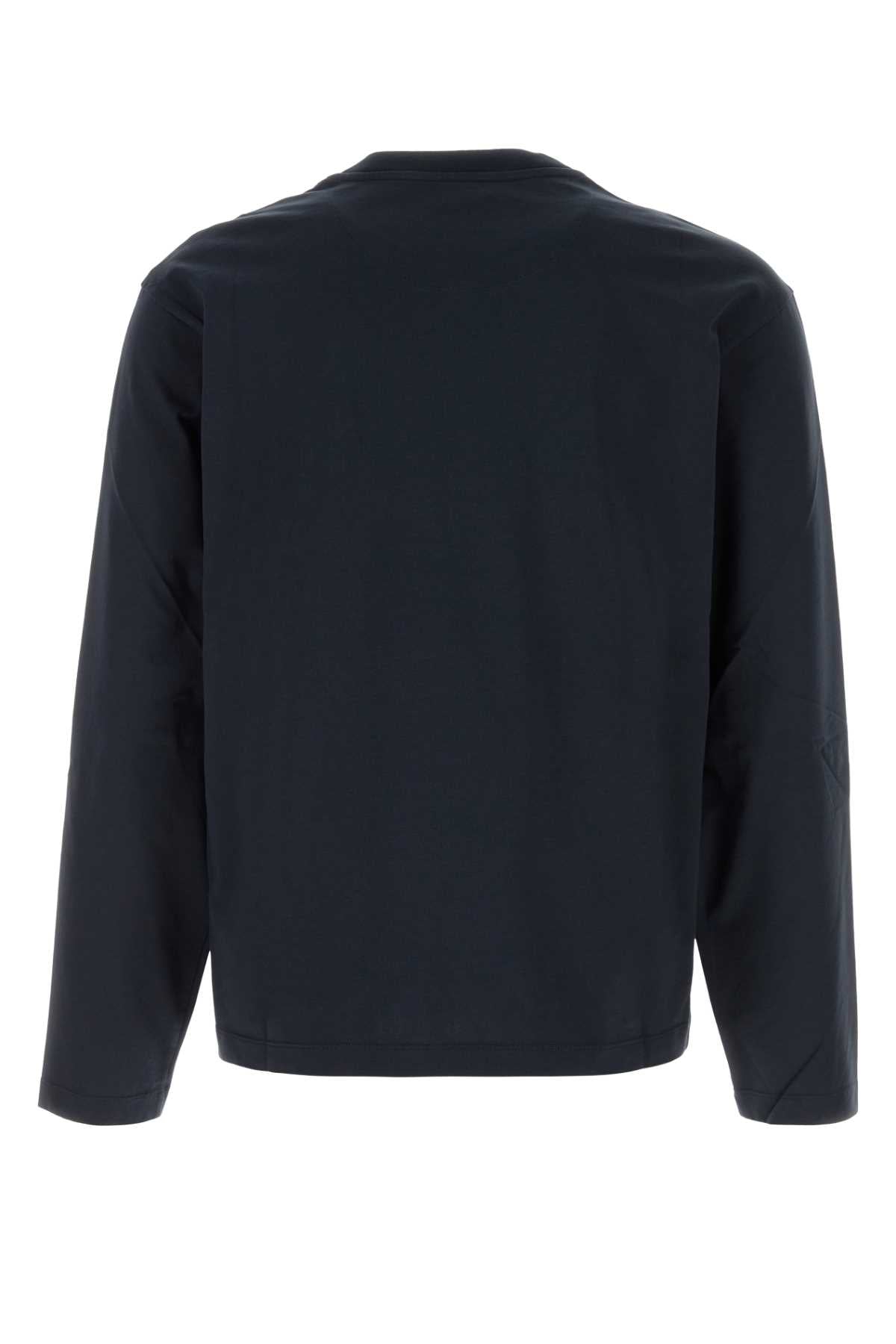 Jil Sander Men Midnight Blue Cotton T-Shirt