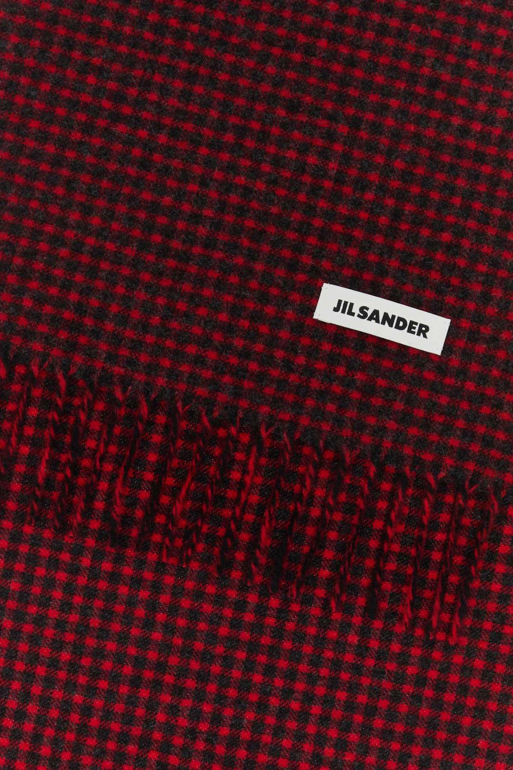 Jil Sander Men Embroidered Wool Scarf