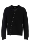 Jil Sander Men Black Wool Blend Cardigan
