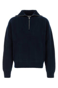 Jil Sander Men Navy Blue Wool Polo Shirt
