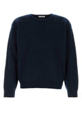 Jil Sander Men Midnight Blue Wool Blend Sweater