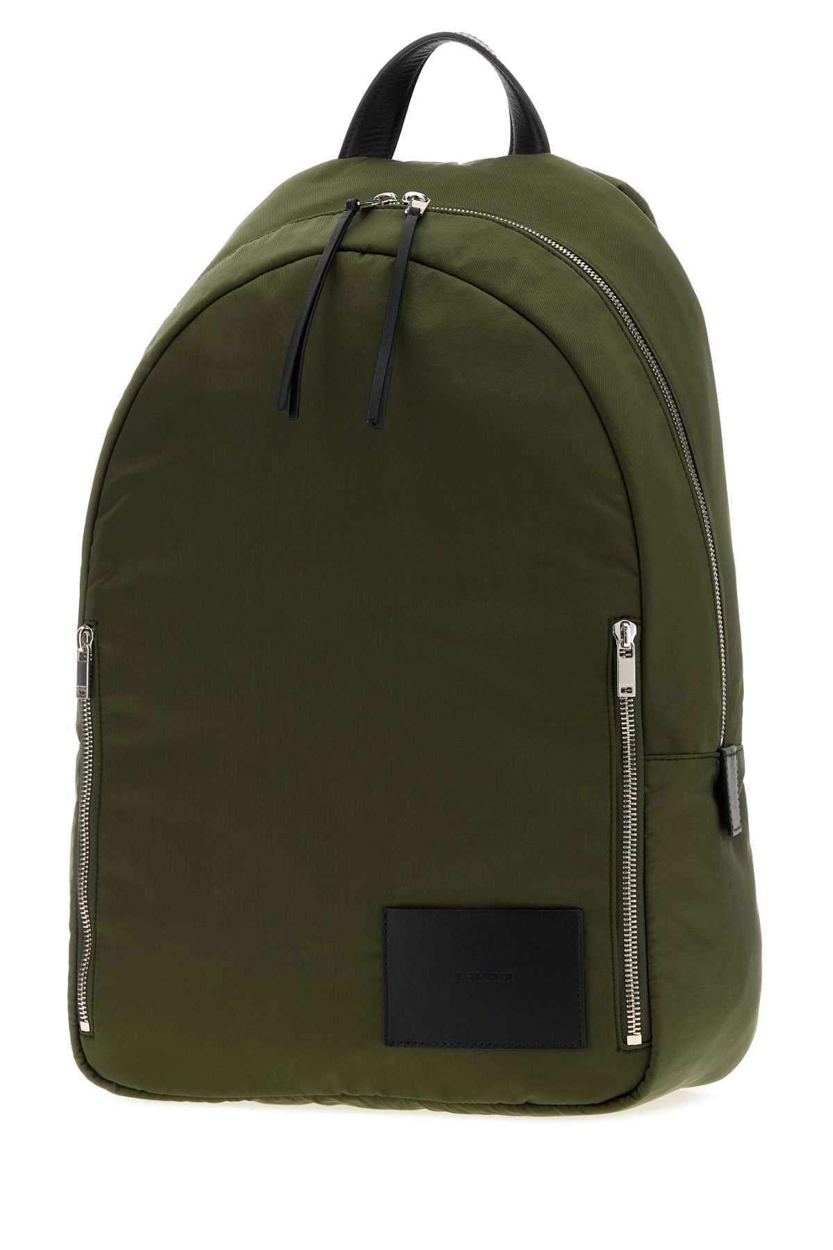Jil Sander Men Olive Green Fabric Urban Backpack