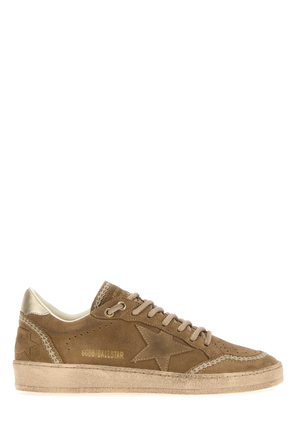 Golden Goose Deluxe Brand Women Camel Suede Ball Star Sneakers