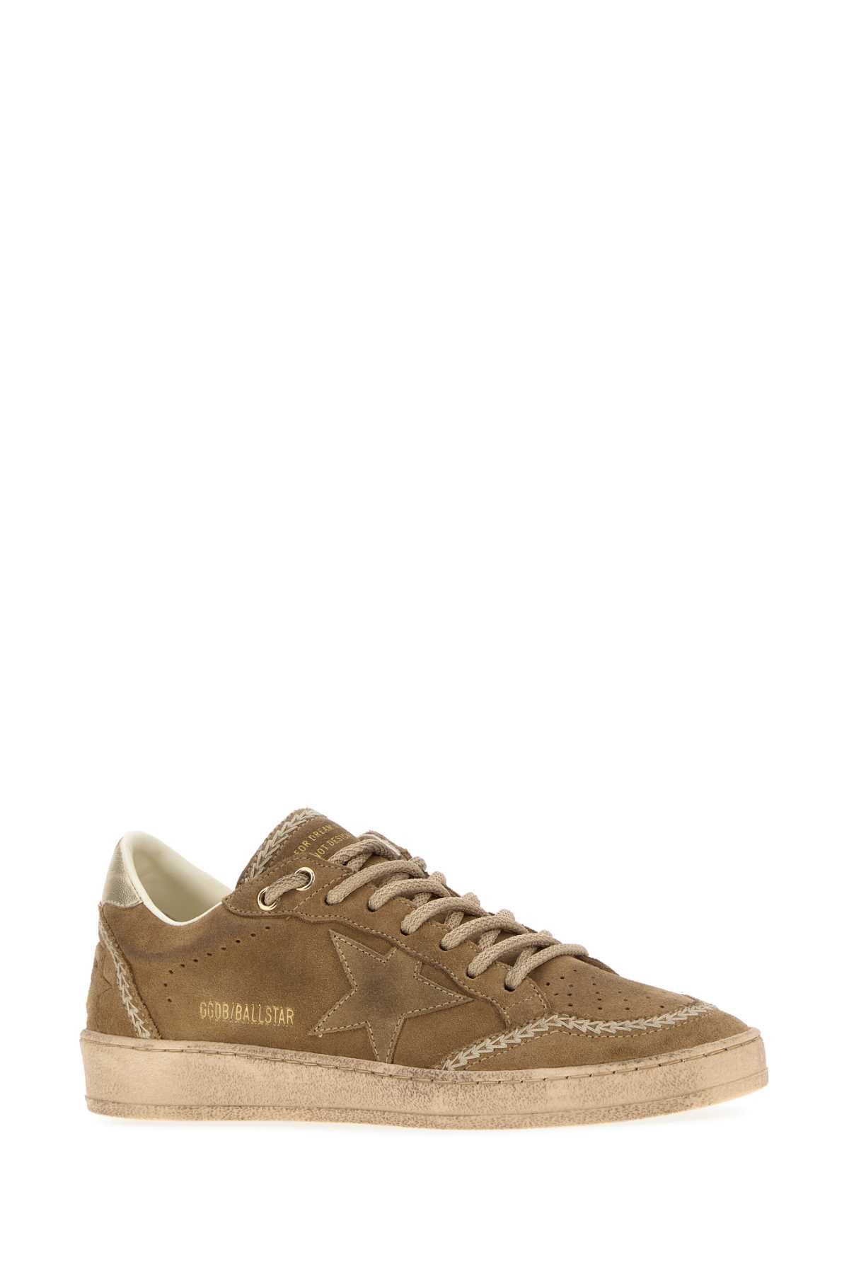 Golden Goose Deluxe Brand Women Camel Suede Ball Star Sneakers