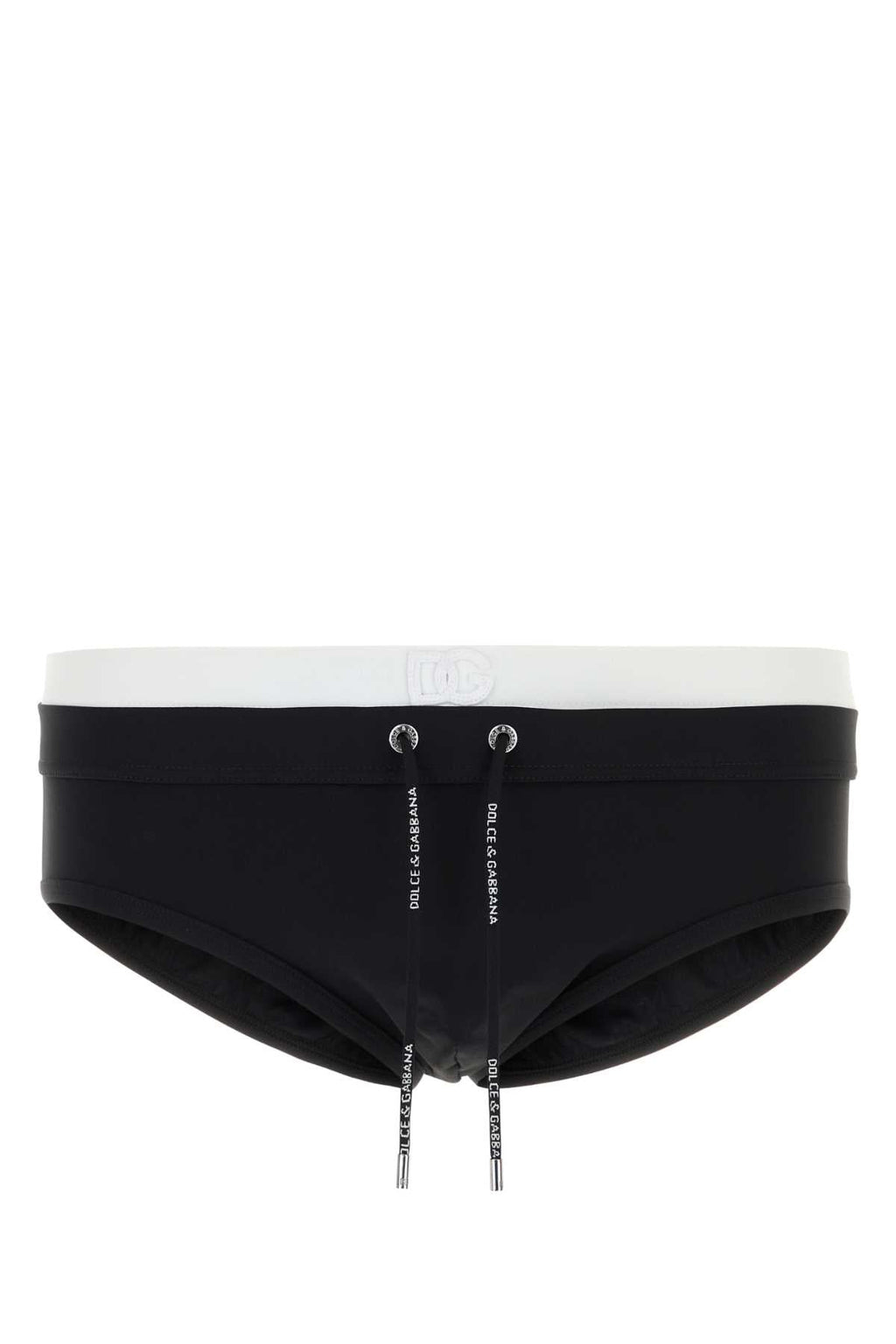Dolce & Gabbana Men Black Stretch Nylon Swimming Brief