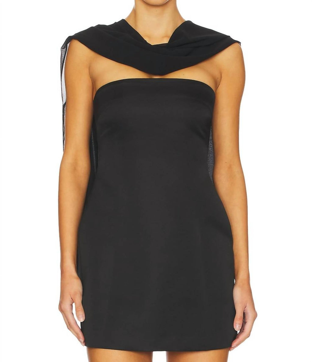 Tahlia Chiffon Scarf In Black