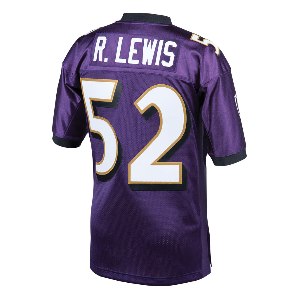 Baltimore Ravens 2000 Ray Lewis Mitchell & Ness Purple Authentic Throwback Retired Player Jersey