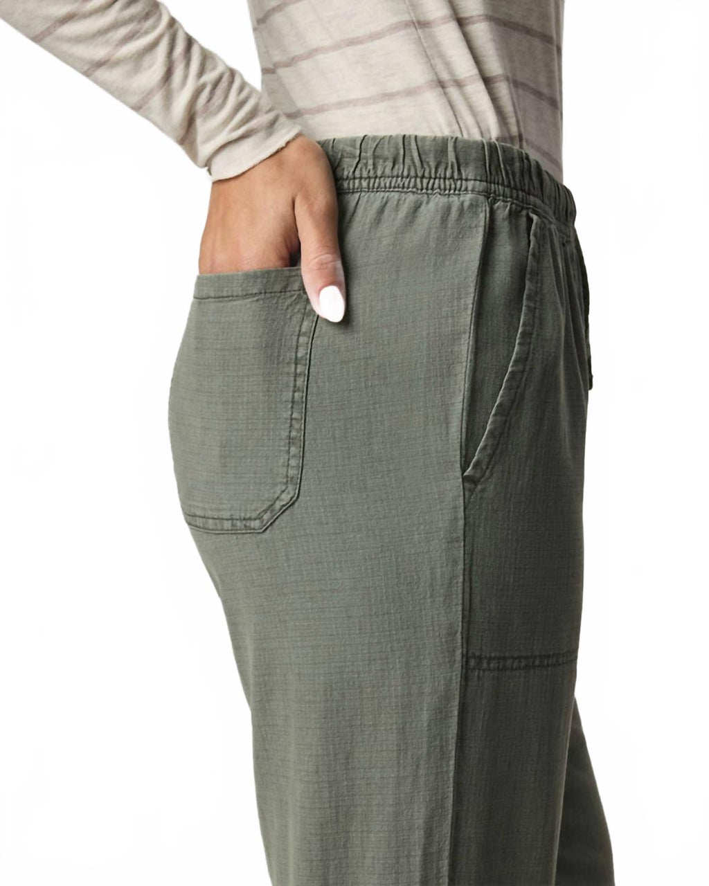 Women's Angie Straight Leg Pant In Vintage Olive Branch