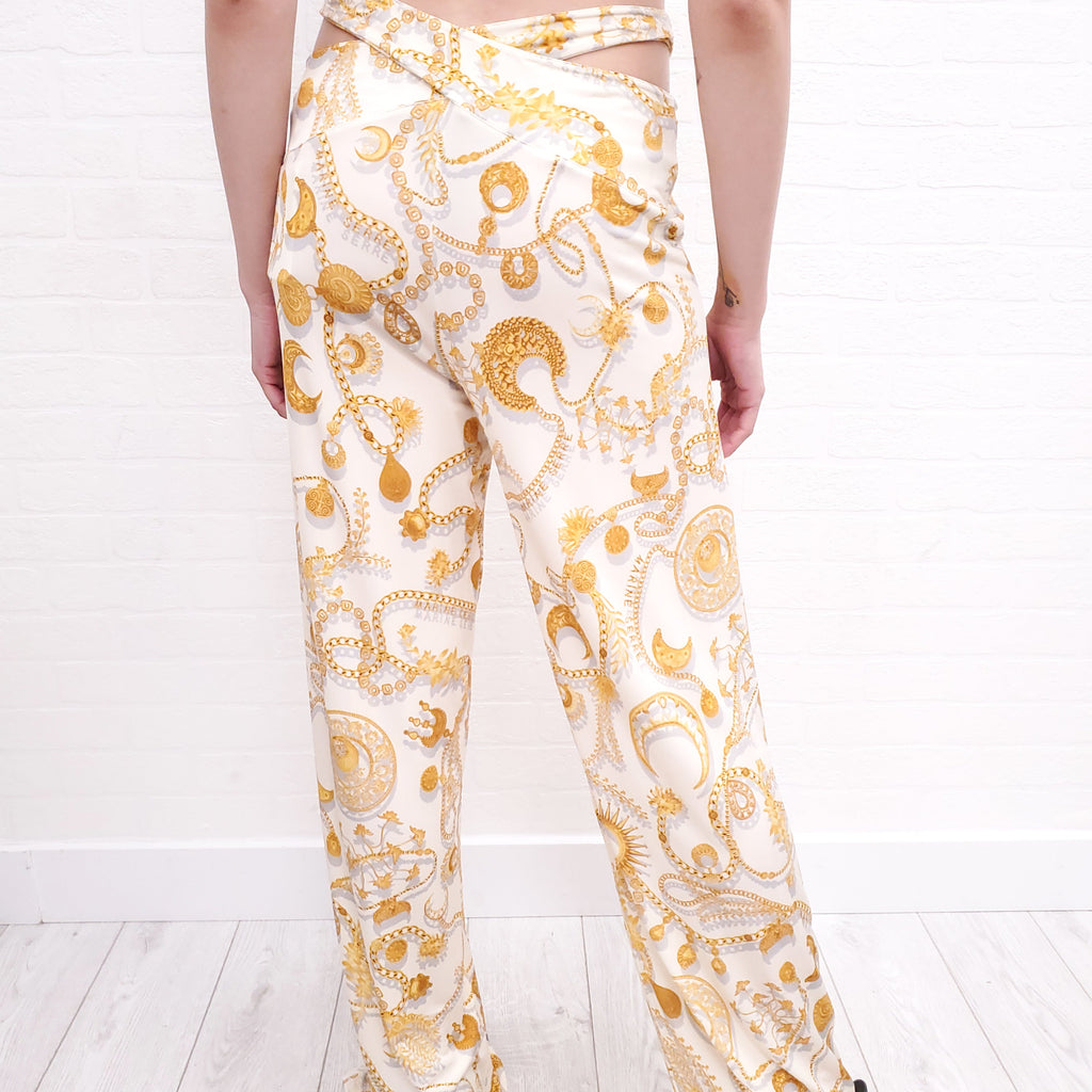 MARINE SERRE ORNAMENT JEWELRY PANTS - SIZE 40