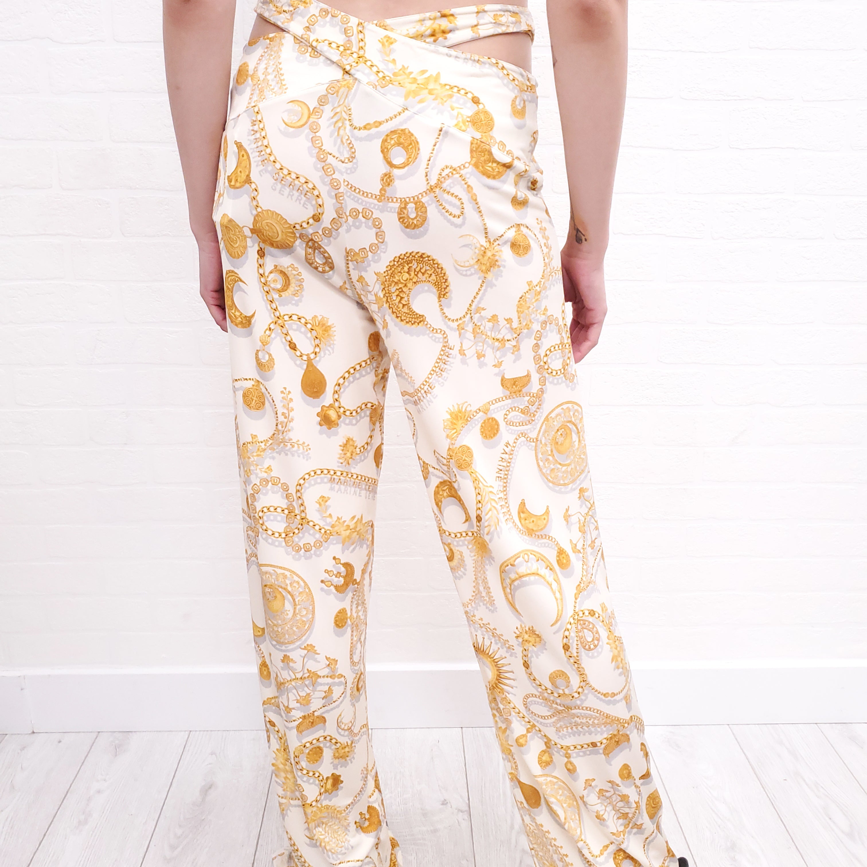 MARINE SERRE ORNAMENT JEWELRY PANTS - SIZE 40