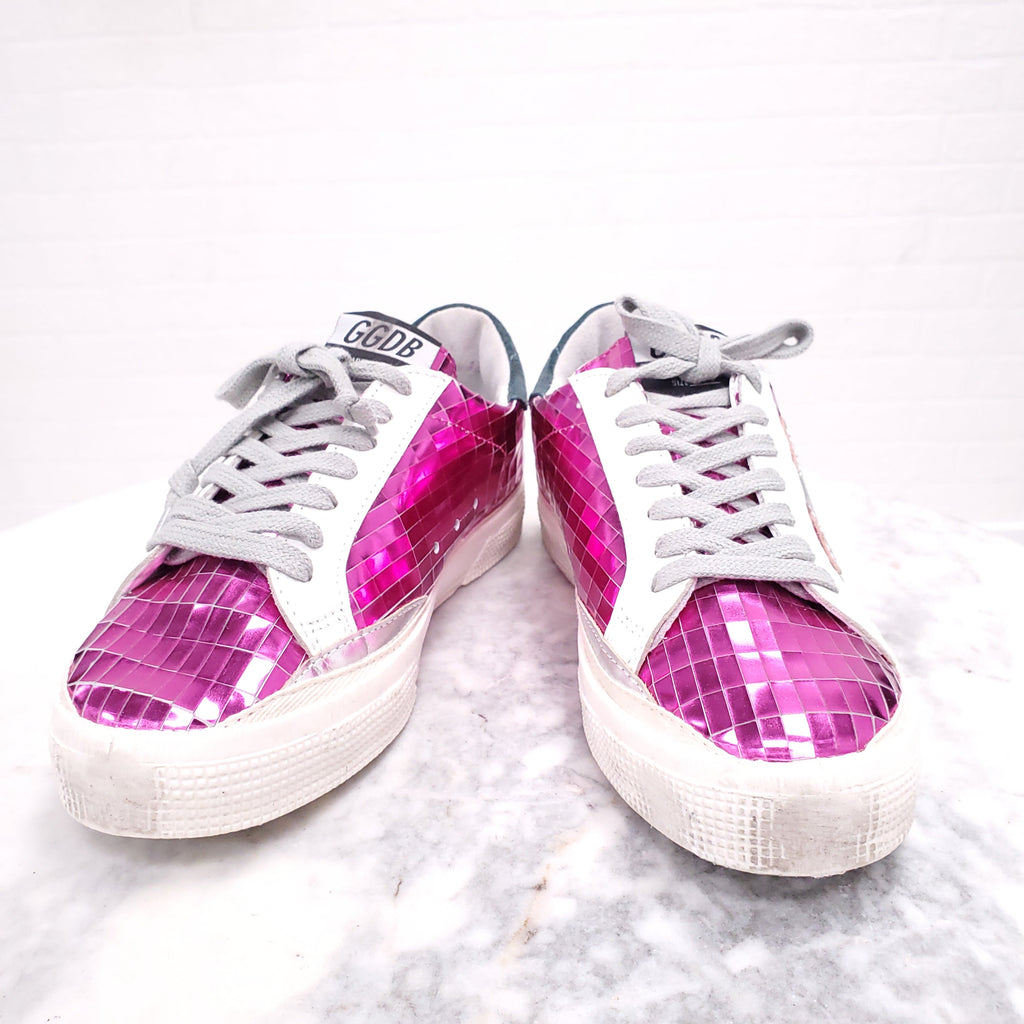 GOLDEN GOOSE PINK MAY SNEAKERS - SIZE 35